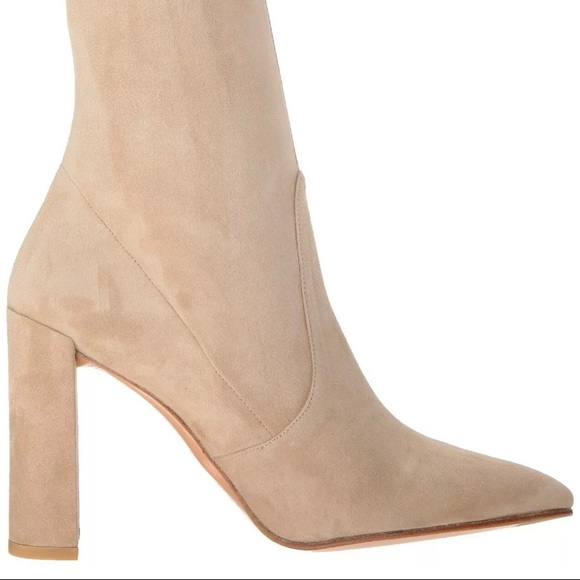 🆕Stuart Weitzman beige suede Clinger ankle boot 5 - Picture 8 of 14